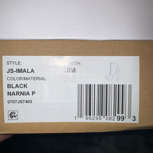 Jessica Simpson Imala Black Platform Ankle Boots - Picture 7 of 8